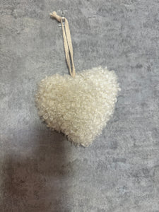 Teddy Fluffy Hanging Heart - 2 colours