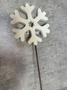 Snowflake Garden Stake