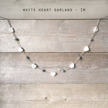 Load image into Gallery viewer, White/cream Heart Garland