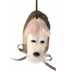 Hanging Woollen Dog