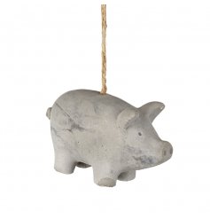 Hanging Cement Pig