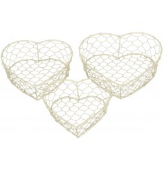Wire Heart Baskets