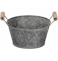 Grey heart bucket