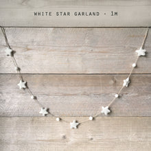 Load image into Gallery viewer, White/cream Star Garland