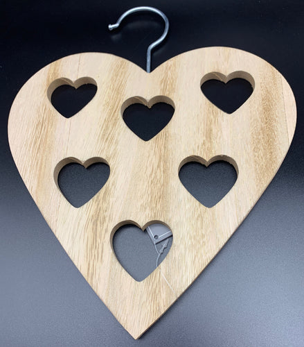 Wooden Heart Scarf Hanger