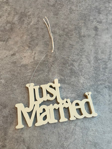 Just Married Hanger