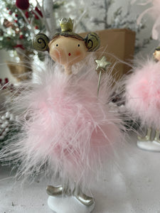 Princess in Fluffy Pink Dress