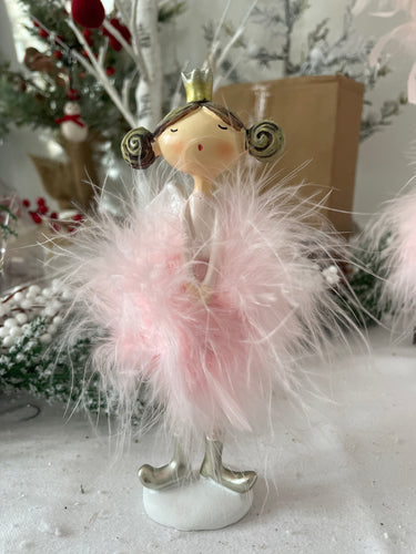 Princess in Fluffy Pink Dress
