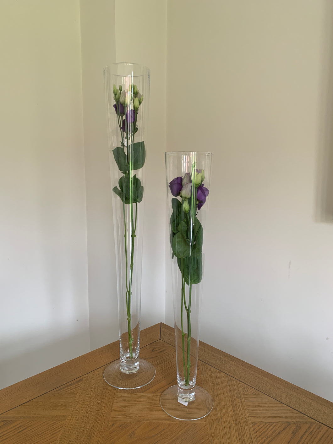 80cm Tall Footed Conical Vase