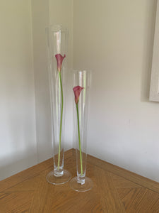 60cm Tall Footed Conical Vase