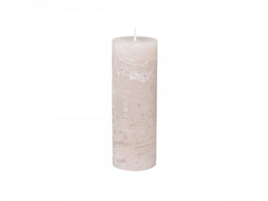 Large Rustic Pillar Candle - 3 colours