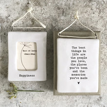 Load image into Gallery viewer, Mini Porcelain Frame with Sentiment - 12 variants