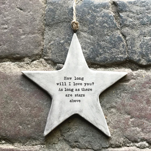 Rustic Star with Sentiment